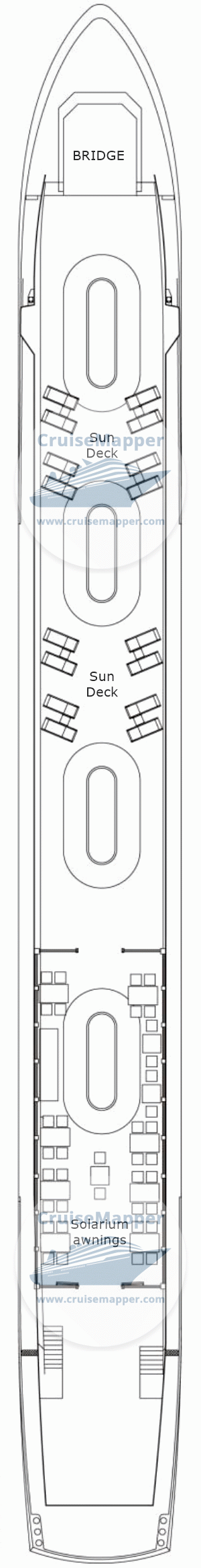 Spirit of Chartwell barge Deck 03 - Sundeck