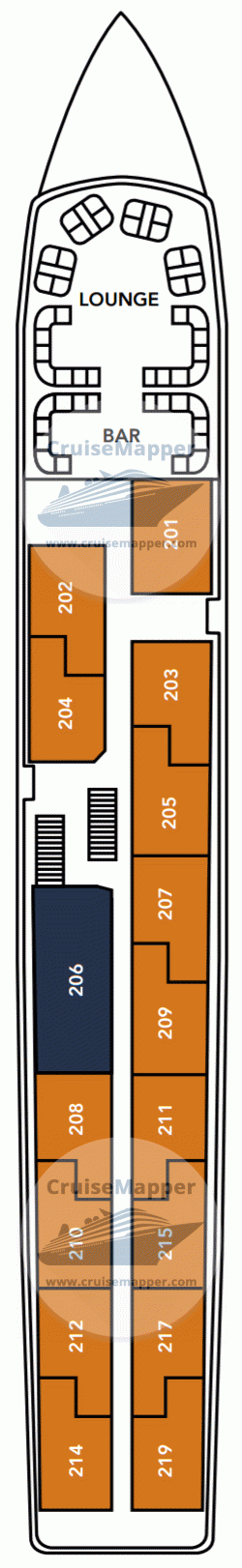 MS Douro Prince Deck 02 - Upper-Lounge