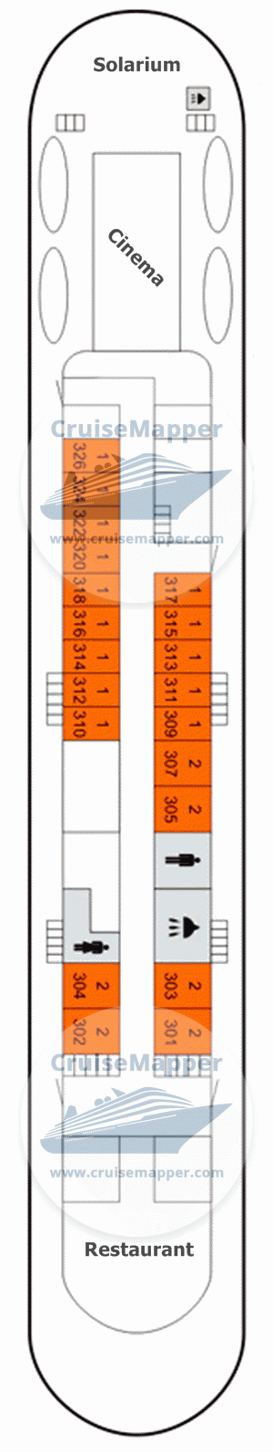 MS Kapitan Pushkarev Deck 04 - Boat-Dining