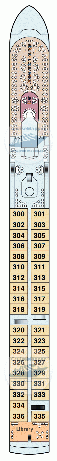 MS Rhein Melodie Deck 03 - Upper-Lounge