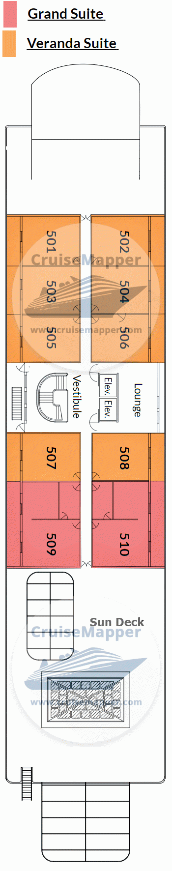 American Jazz Deck 05 - Suites-Lower Sundeck