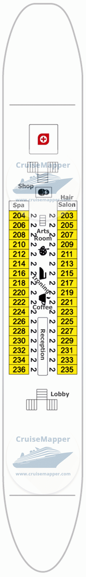 MS Dmitry Furmanov Deck 02 - Main-Lobby