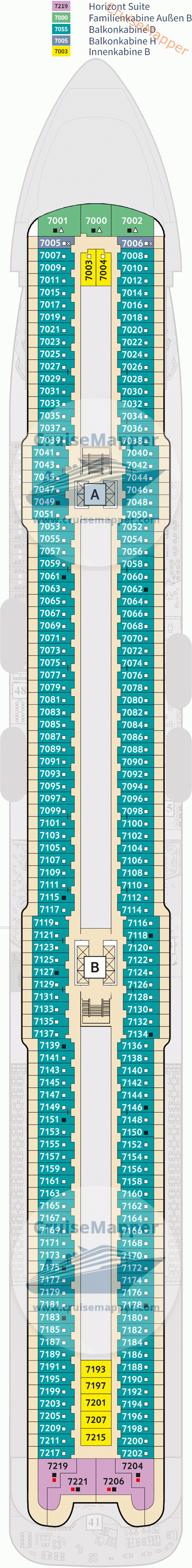 tui cruises mein schiff 7 deckplan