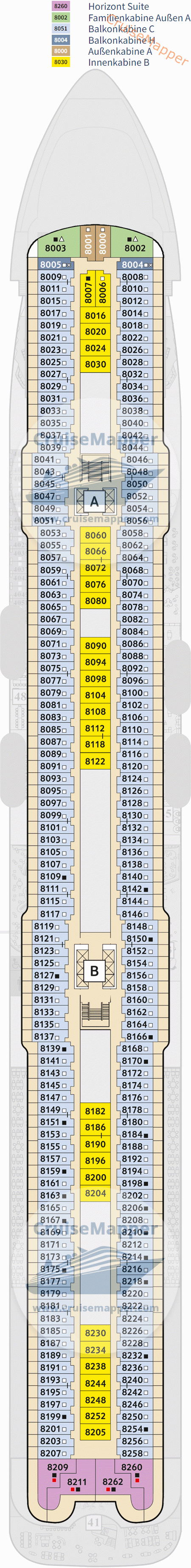 tui cruises mein schiff 7 deckplan