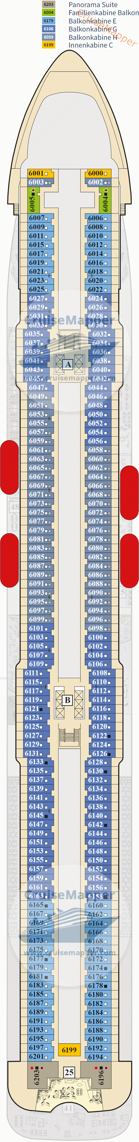 Mein Schiff 7 Deck 06 - Boje-Cabins