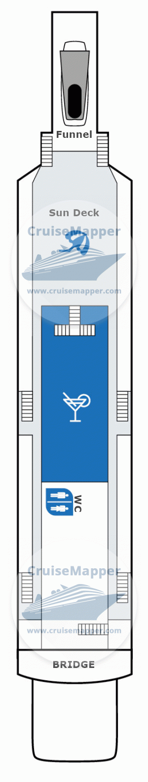 MS Rossia Deck 05 - Sundeck-Bridge