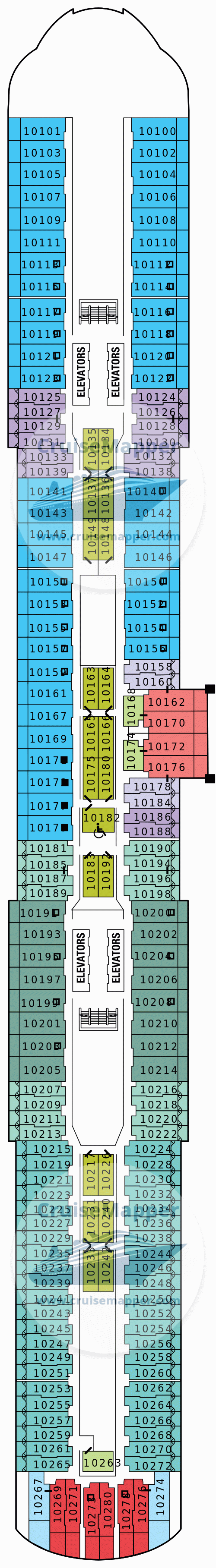 Celebrity Apex Deck 10 - Cabins