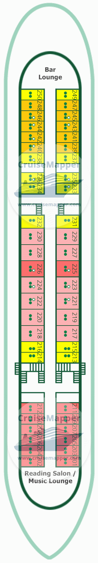 MS Afanasy Nikitin Deck 03 - Middle-Lounge