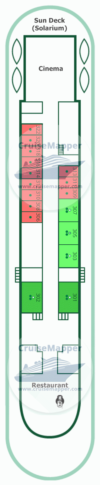 MS Afanasy Nikitin Deck 04 - Boat-Dining