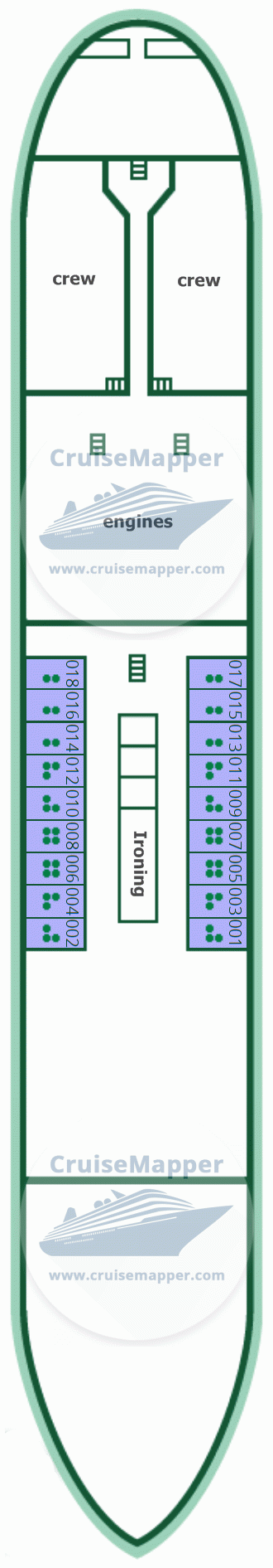 MS Afanasy Nikitin Deck 01 - Lower