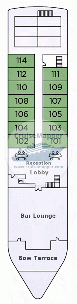 Uniworld SS Sphinx Deck 02 - Dendera-Lobby-Lounge