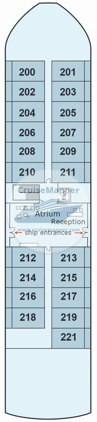 Viking Osiris Deck 02 - Middle-Cabins-Lobby