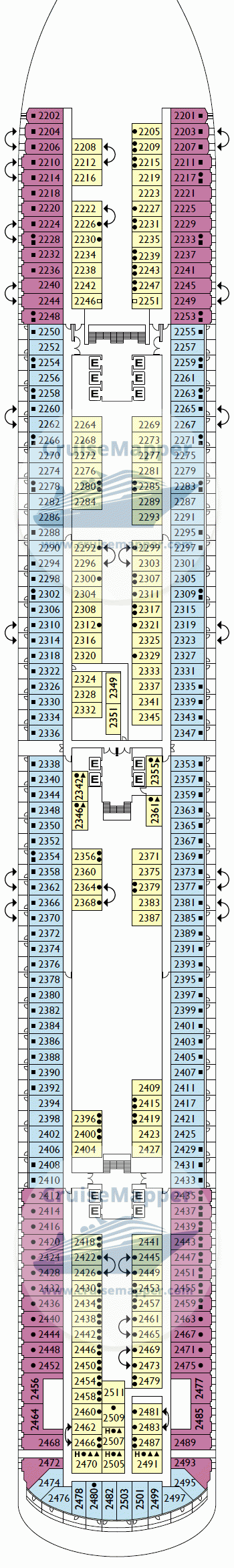 cruise deck plans carnival venezia