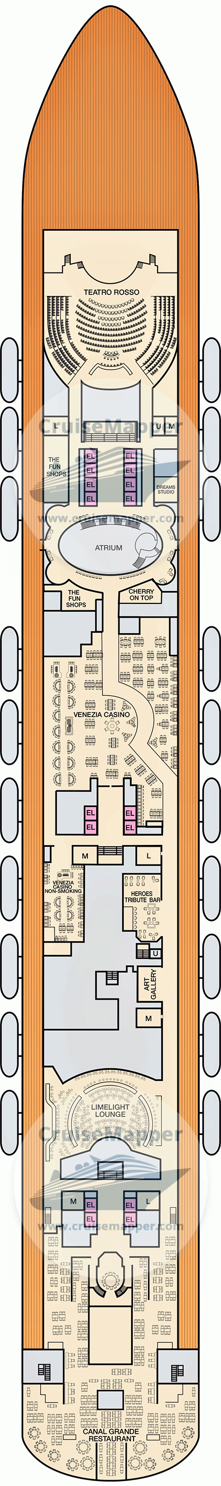 Carnival Venezia Deck 04 - Casino-Shops1