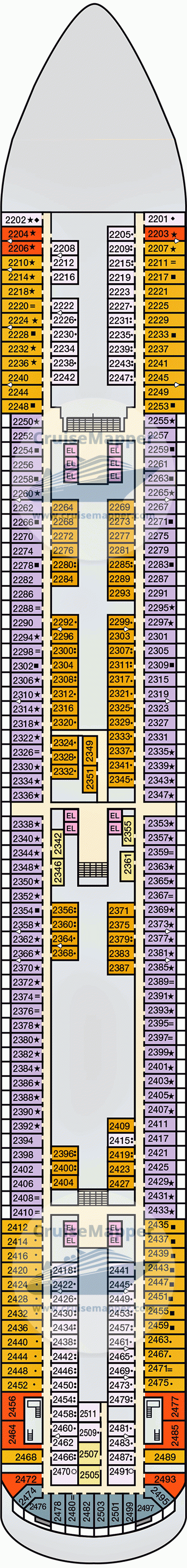 cruise deck plans carnival venezia