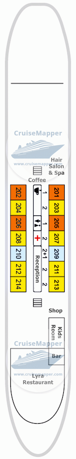 MS Nikolay Nekrasov Deck 02 - Main-Lobby