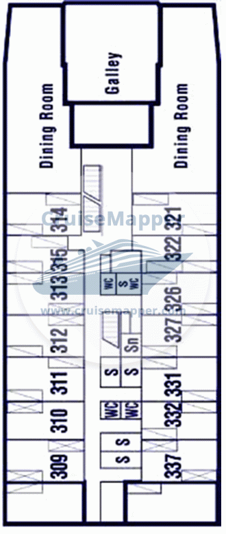 Professor Molchanov Deck 03 - Main-Dining-Cabins