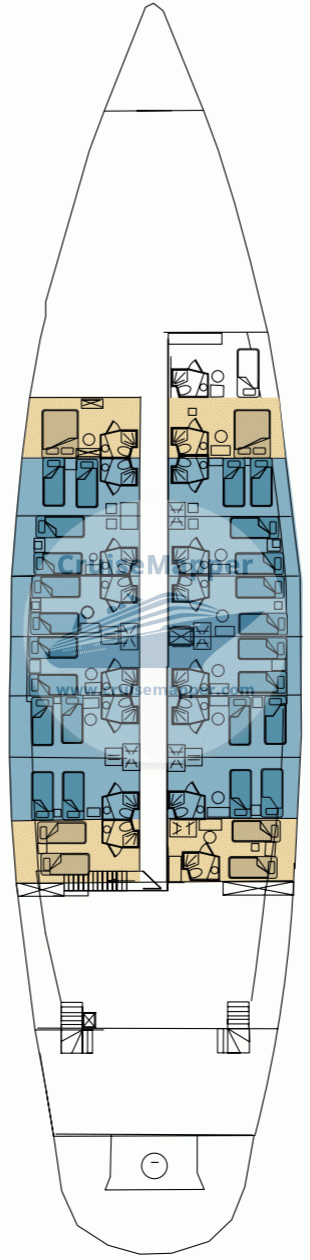 MS Panorama 1 yacht Deck 01 - Lower