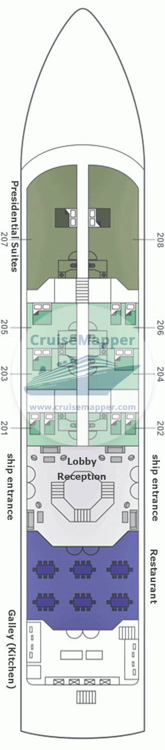 Sanctuary Sun Boat III Deck 02 - Promenade-Lobby-Dining