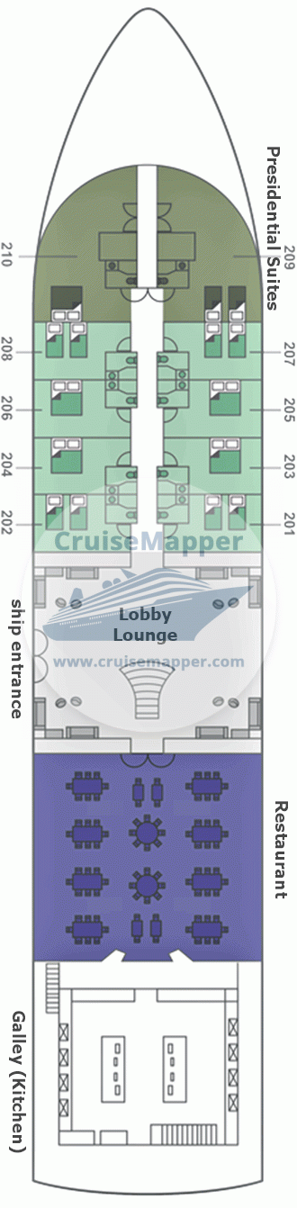 Sanctuary Sun Boat IV Deck 02 - Main-Lobby-Dining