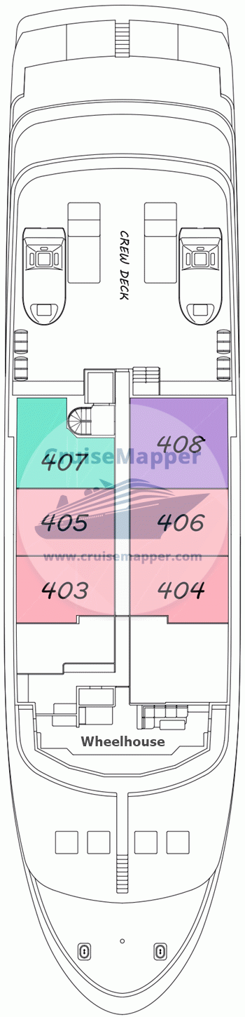 MS Jacques Cartier Deck 04 - Bridge-Suites