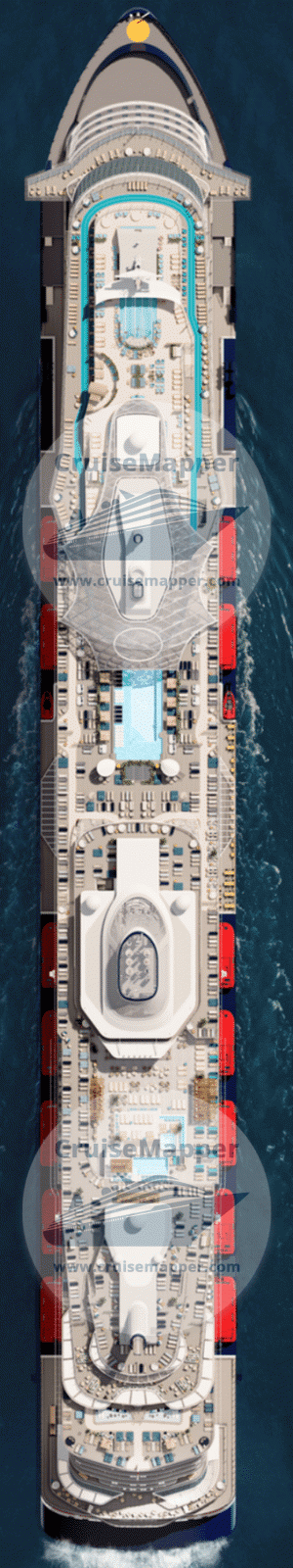 Mein Schiff Relax Deck 20 - Mowe-Topdeck-Aerial View