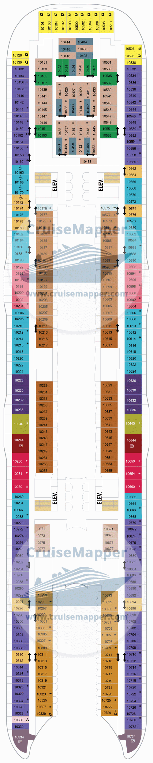 Symphony Of The Seas Deck 10 - Cabins