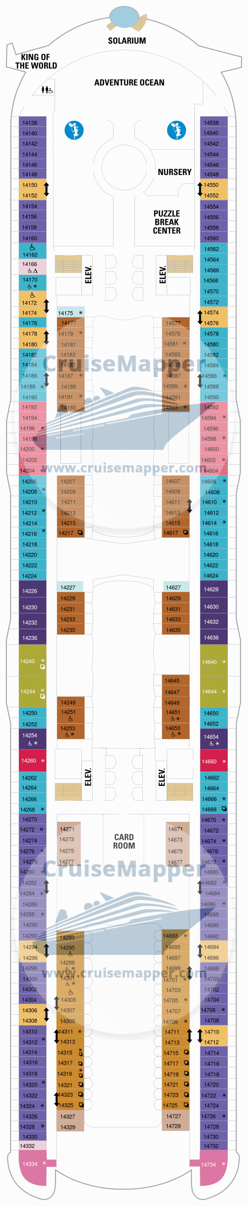 Symphony Of The Seas Deck 14 - Kids-Cabins