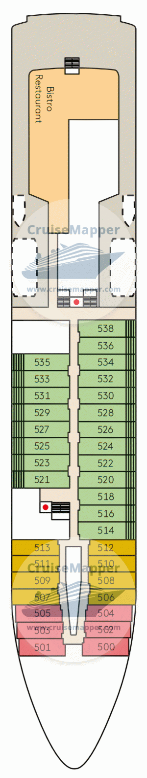 Hanseatic Inspiration Deck 05 - Lido-Promenade