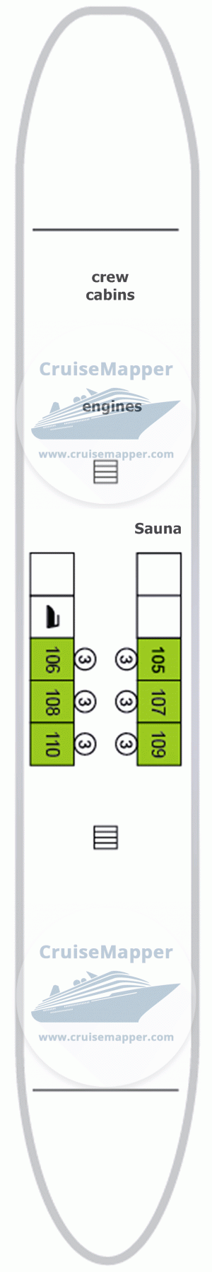 MS Aleksandr Benua Deck 01 - Lower-Spa