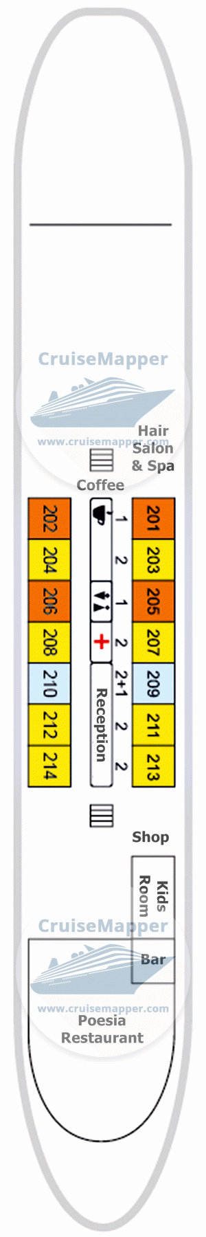 MS Aleksandr Benua Deck 02 - Main-Lobby