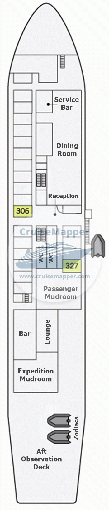 Akademik Ioffe icebreaker Deck 03 - Lobby-Dining-Lounge