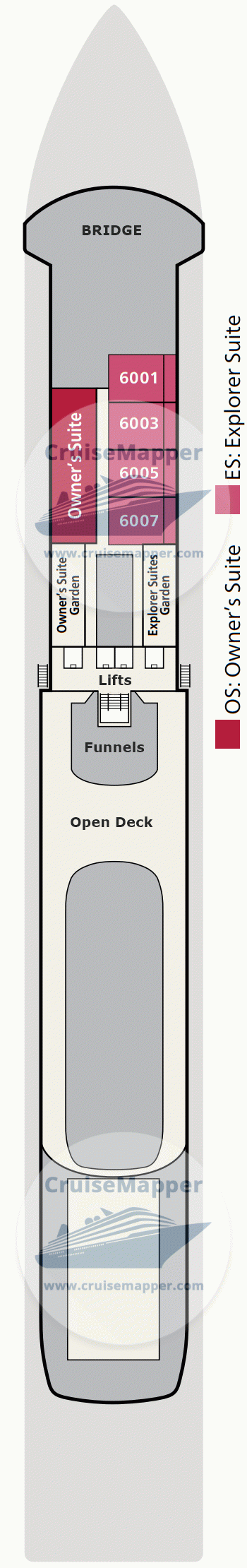 Viking Octantis Deck 06 - Suites-Bridge-Observation