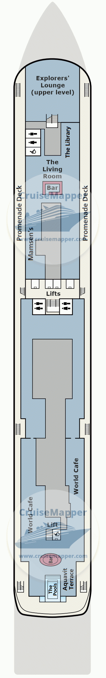 Viking Octantis Deck 05 - Promenade-Lounge-Lido-Pools