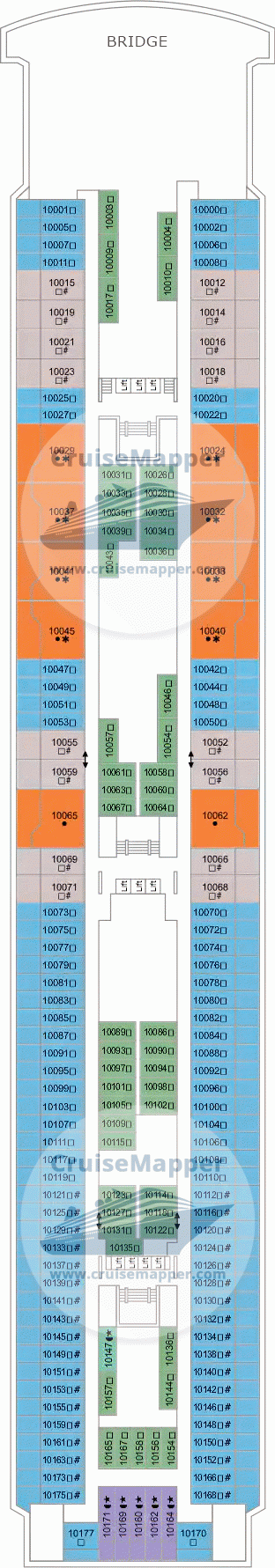 Marella Explorer Deck 10 Plan Cruisemapper