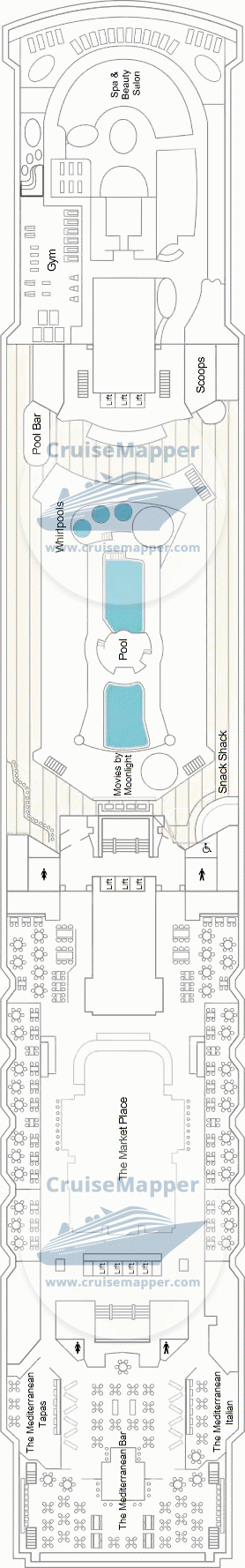 Marella Explorer Deck 11 - Lido-Pools-Spa