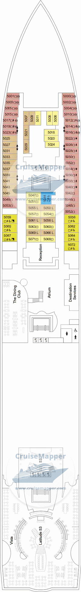 Marella Explorer Deck 05 - Cabins-Lobby