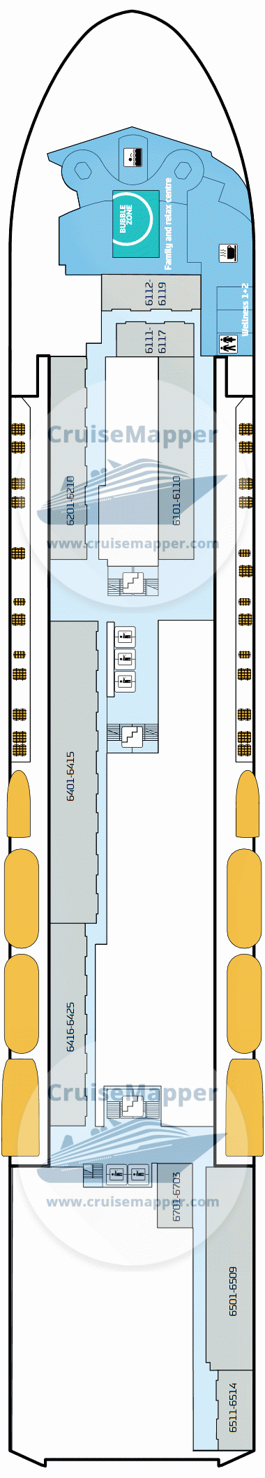 Pearl Seaways ferry Deck 06 - Spa-Pool-Cabins