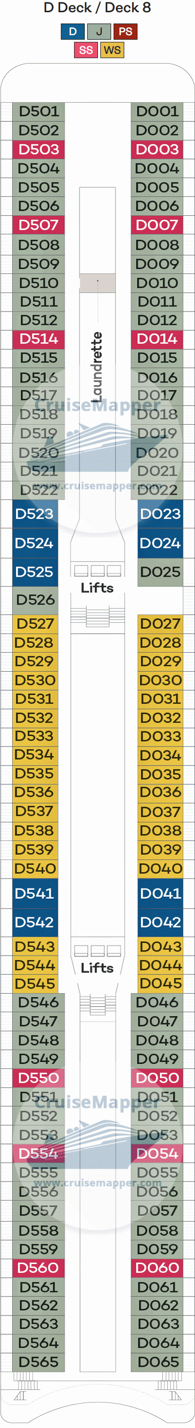 Spirit of Discovery Deck 08 - D-Cabins