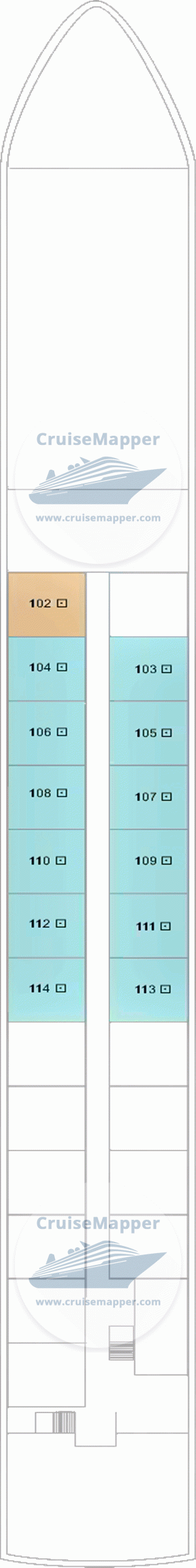 TUI Alma Deck 01 - Lower-Cabins-Crew