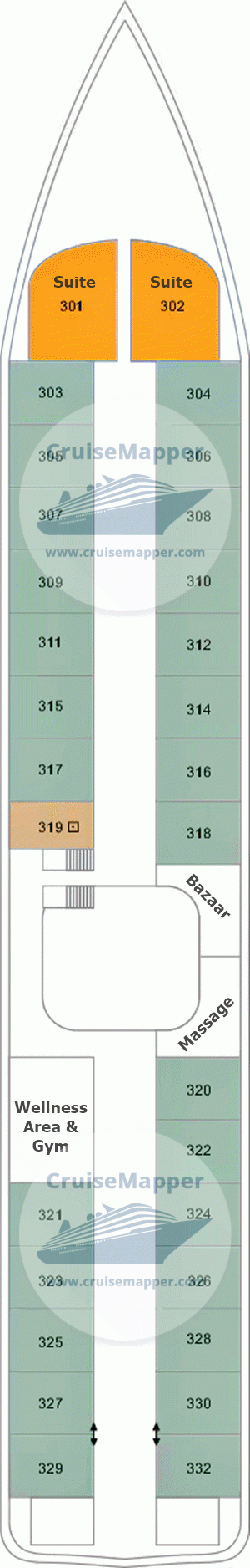 TUI Al Horeya Deck 03 - Middle-Cabins-Spa