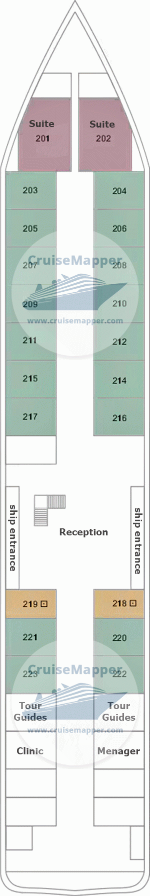 TUI Al Horeya Deck 02 - Main-Cabins-Lobby