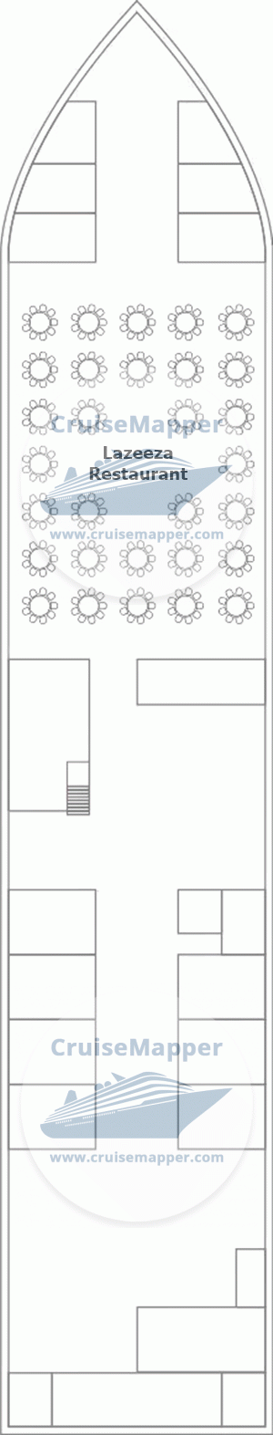 TUI Al Horeya Deck 01 - Lower-Cabins-Restaurant-Crew