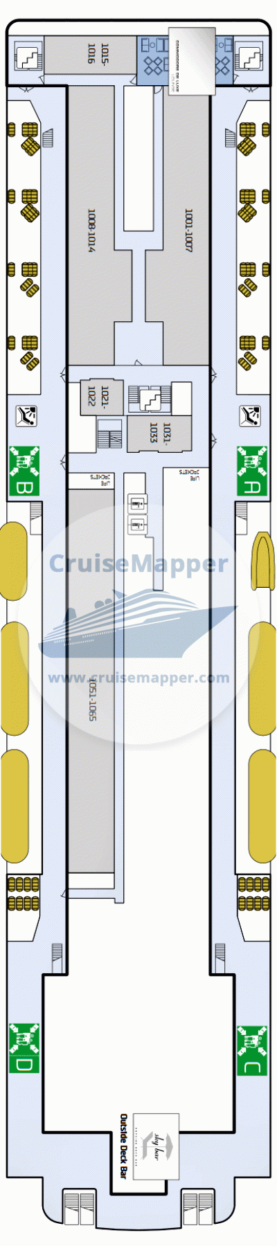 King Seaways ferry Deck 10 - Cabins