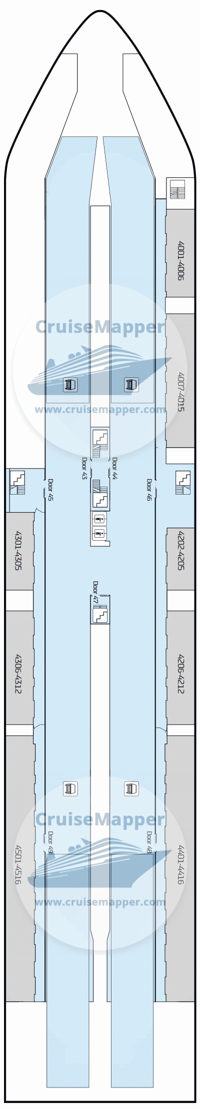 Princess Seaways ferry Deck 04 - Cabins