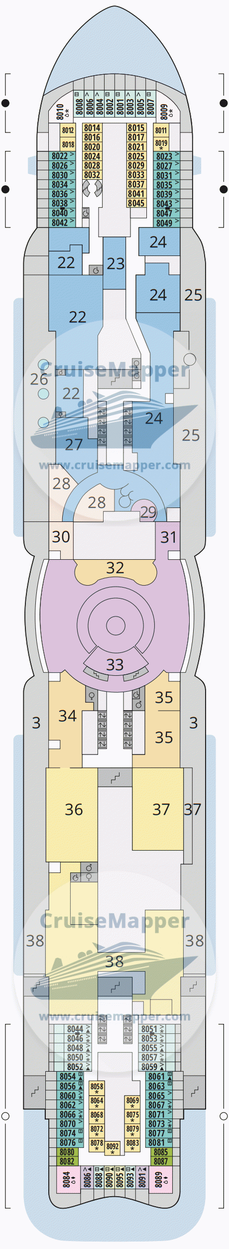 aidanova cruise ship deck plans