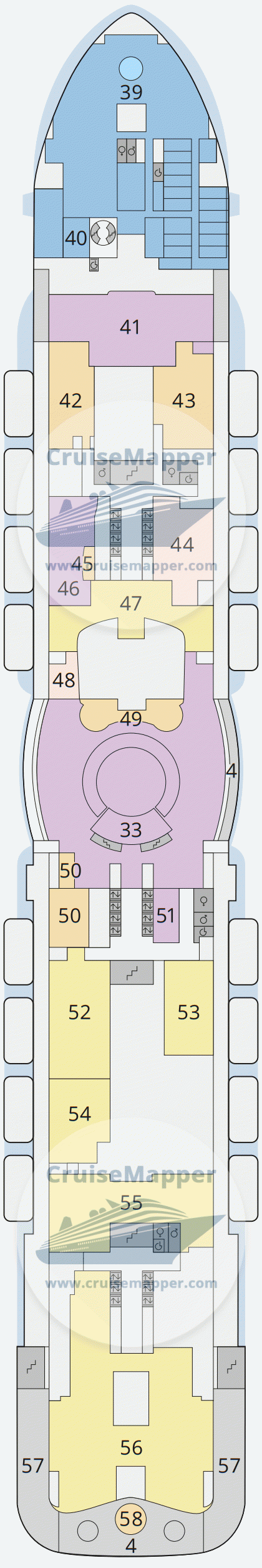 AIDAnova Deck 07 - Promenade-Casino-Spa