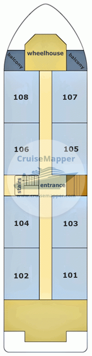 African Dream Deck 01 - Main-Cabins-Bridge