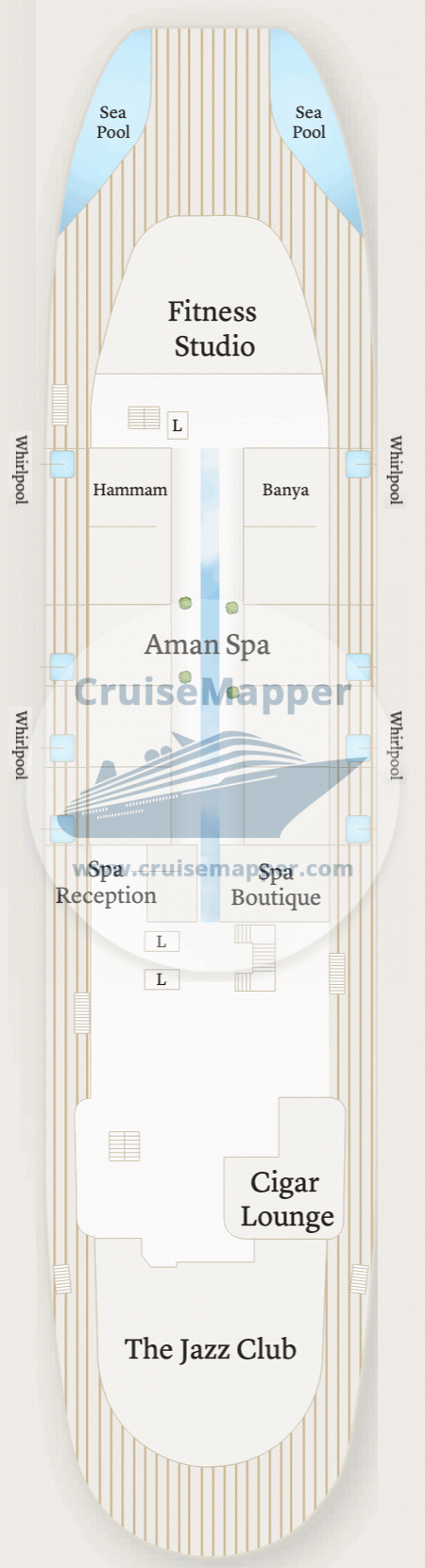 Amangati Deck 08 - Lounge-Gym-Spa2-Sundeck1-Pools