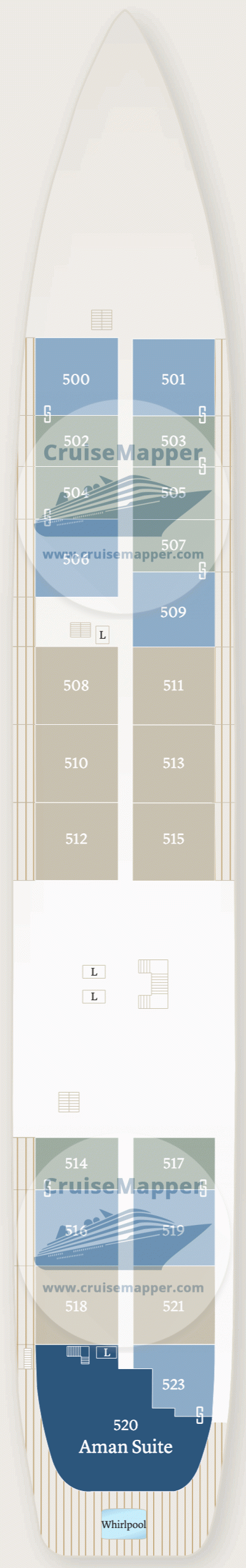 Amangati Deck 05 - Cabins